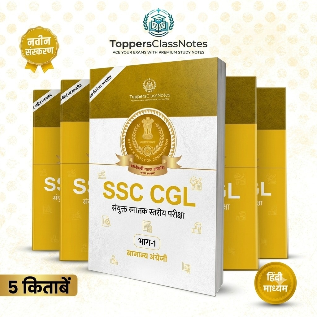 ToppersClassNotes тАФ SSC CGL рдПрд╡рдВ CHSL рд╕рдВрдкреВрд░реНрдг рд╣рд╕реНрддрд▓рд┐рдЦрд┐рдд рдиреЛрдЯреНрд╕ (рд╣рд┐рдВрджреА рдорд╛рдзреНрдпрдо)